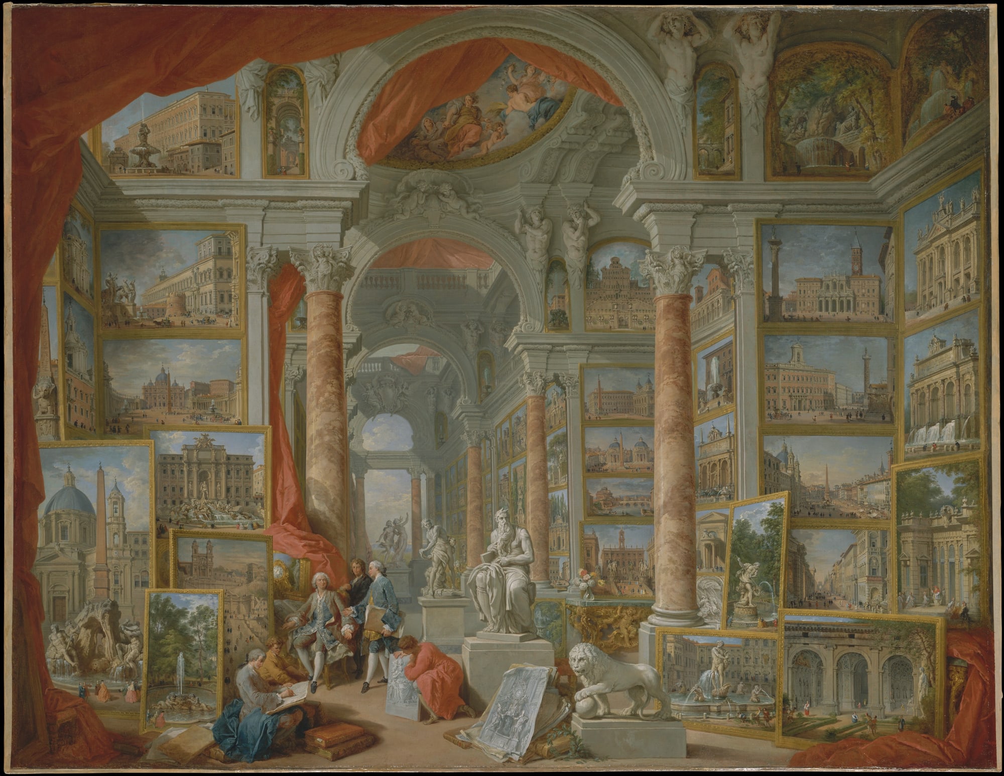 Modern Rome, Giovanni Paolo Panini, 1757