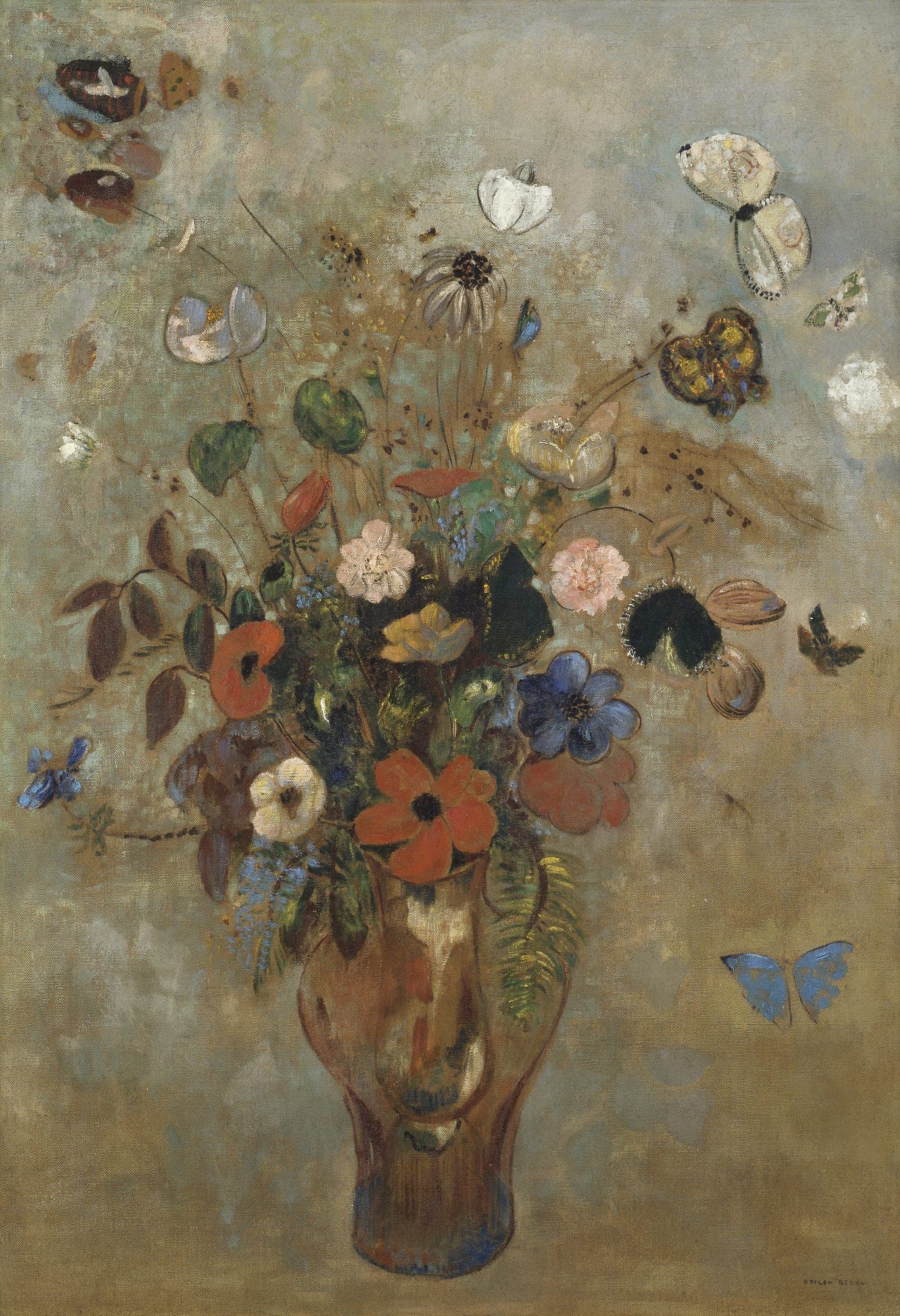 Still Life with Flowers, Odilon Redon