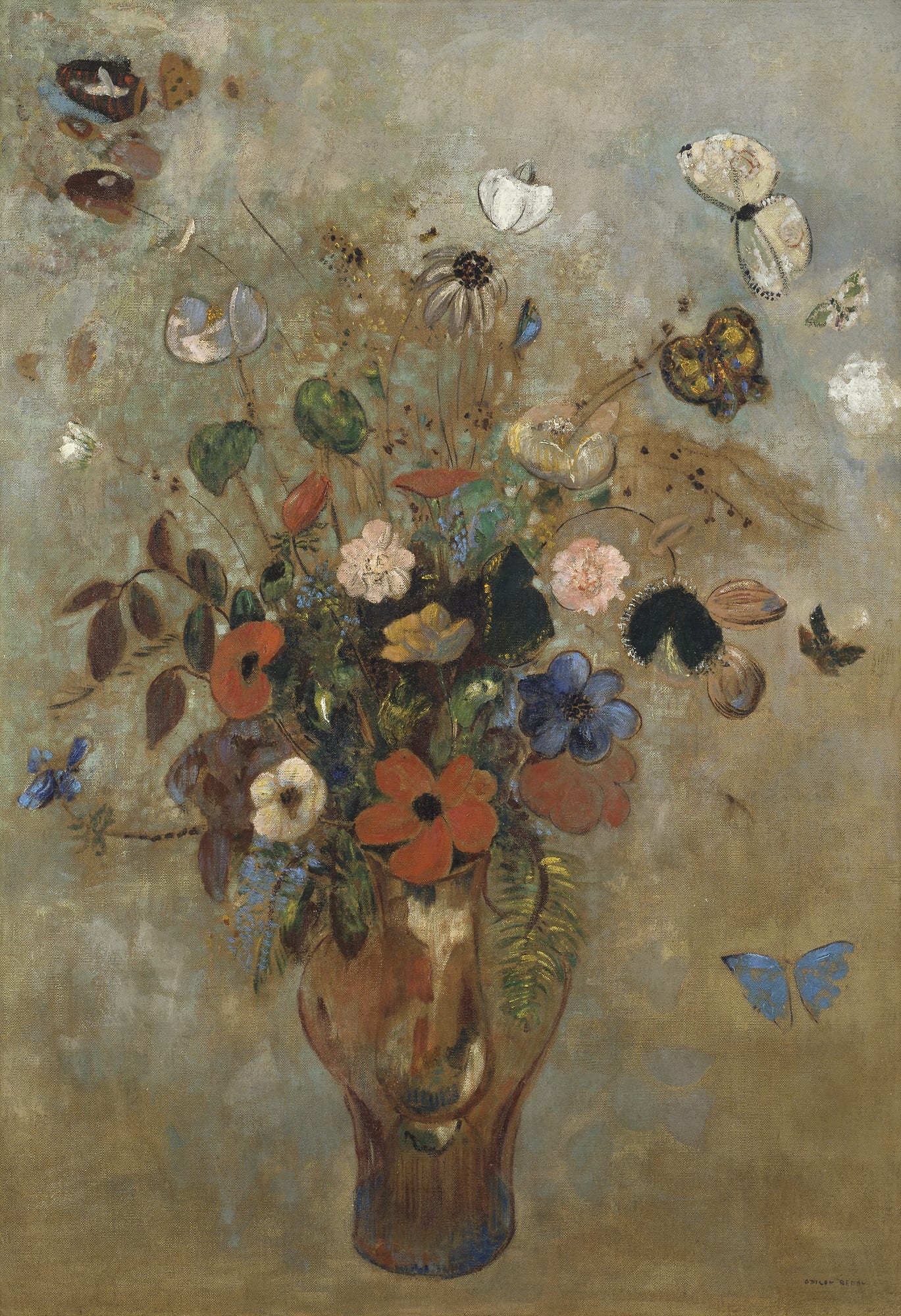 Still Life with Flowers, Odilon Redon