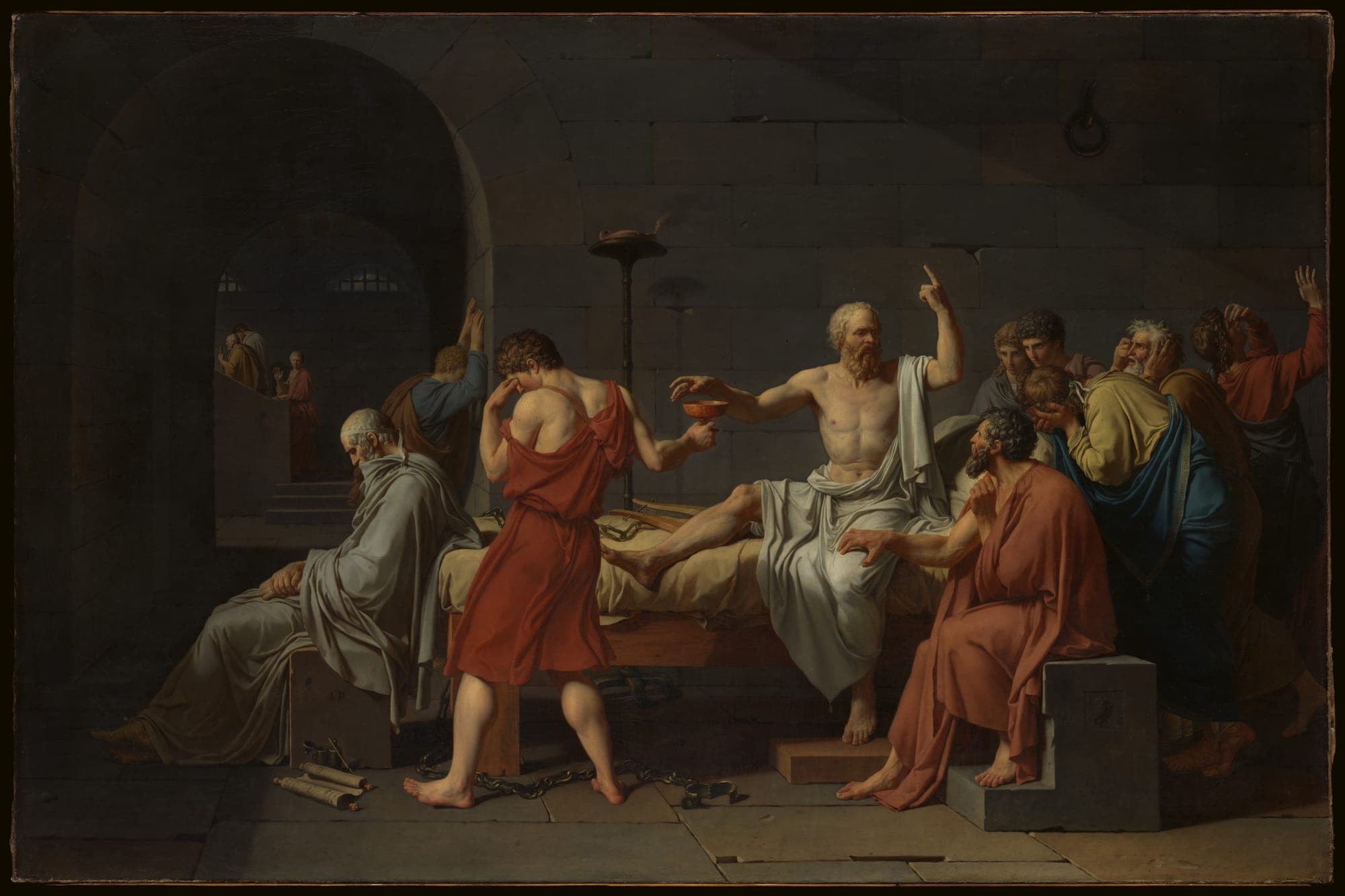The Death of Socrates, Jacques Louis David