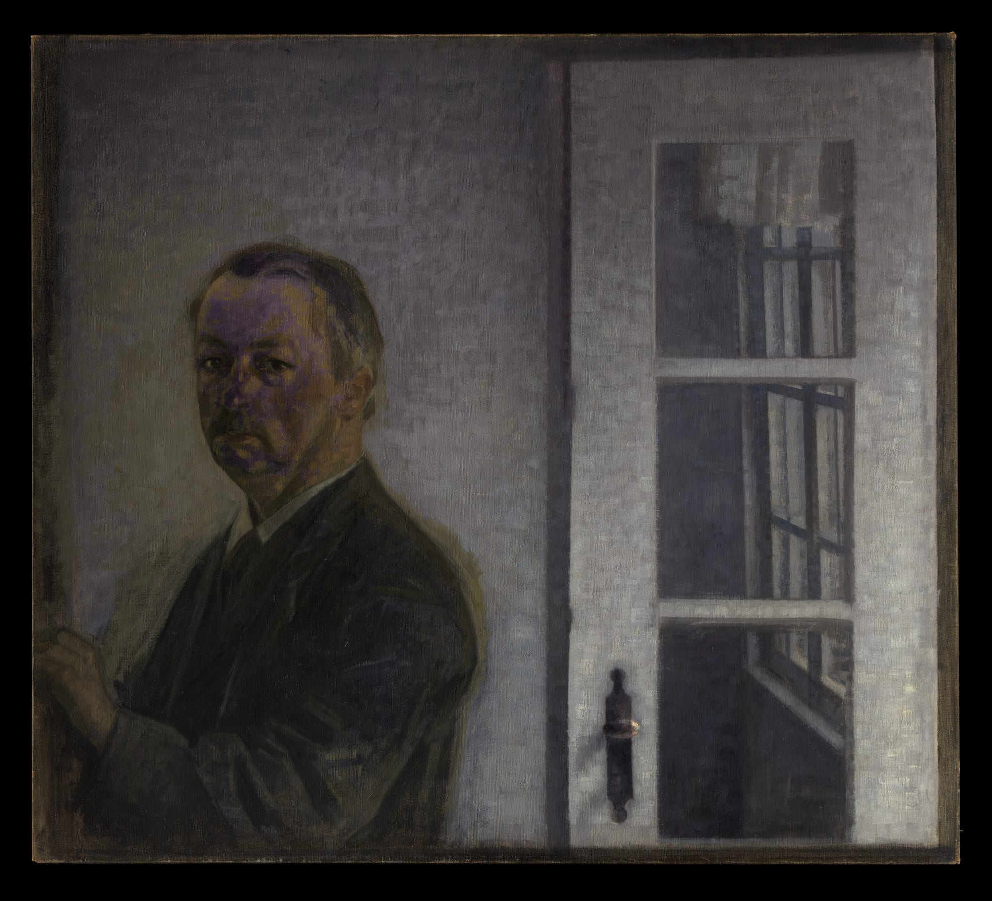 Self-Portrait at Spurveskjul, Vilhelm Hammershøi