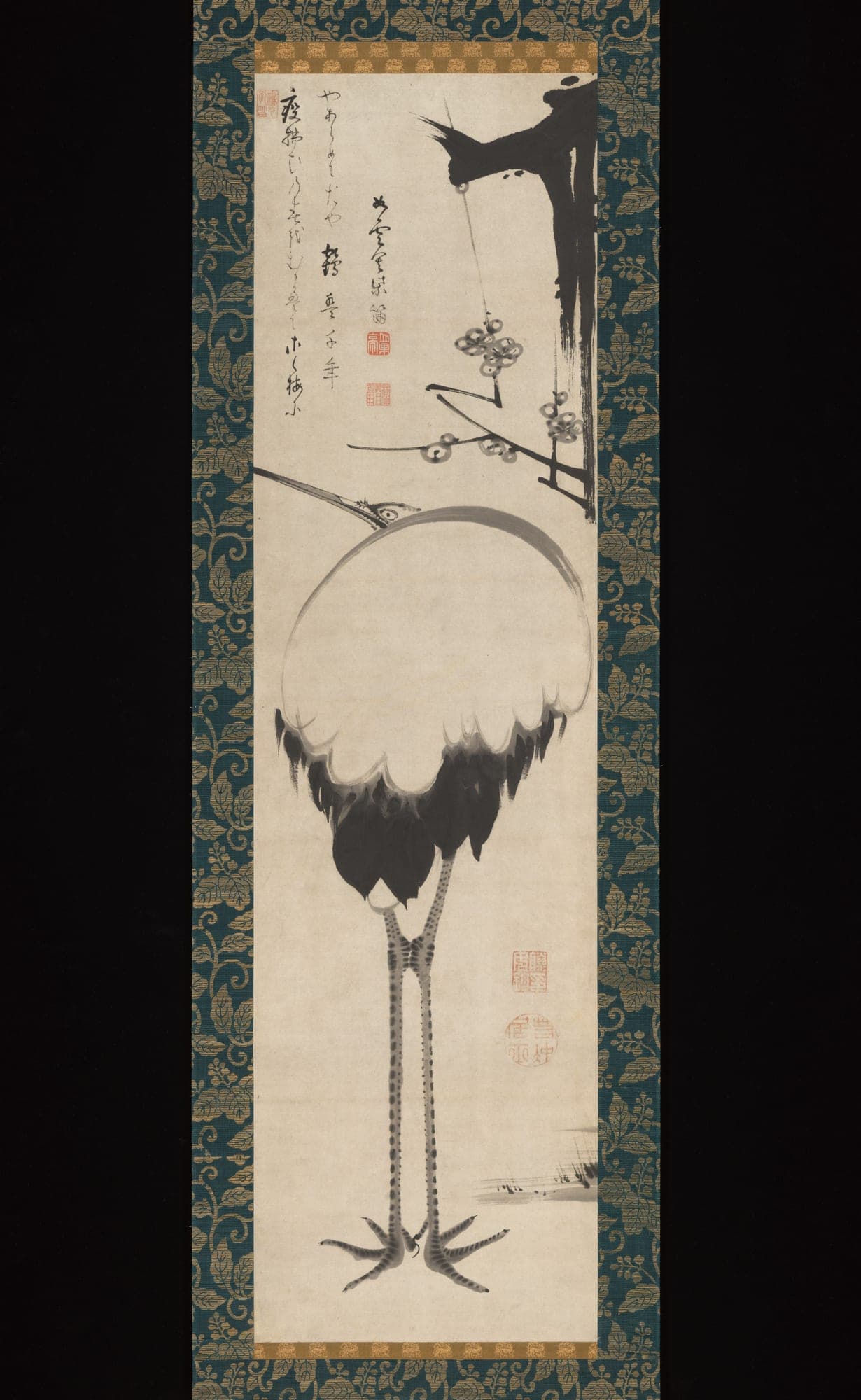 Crane under a Branch of Plum, Itō Jakuchū