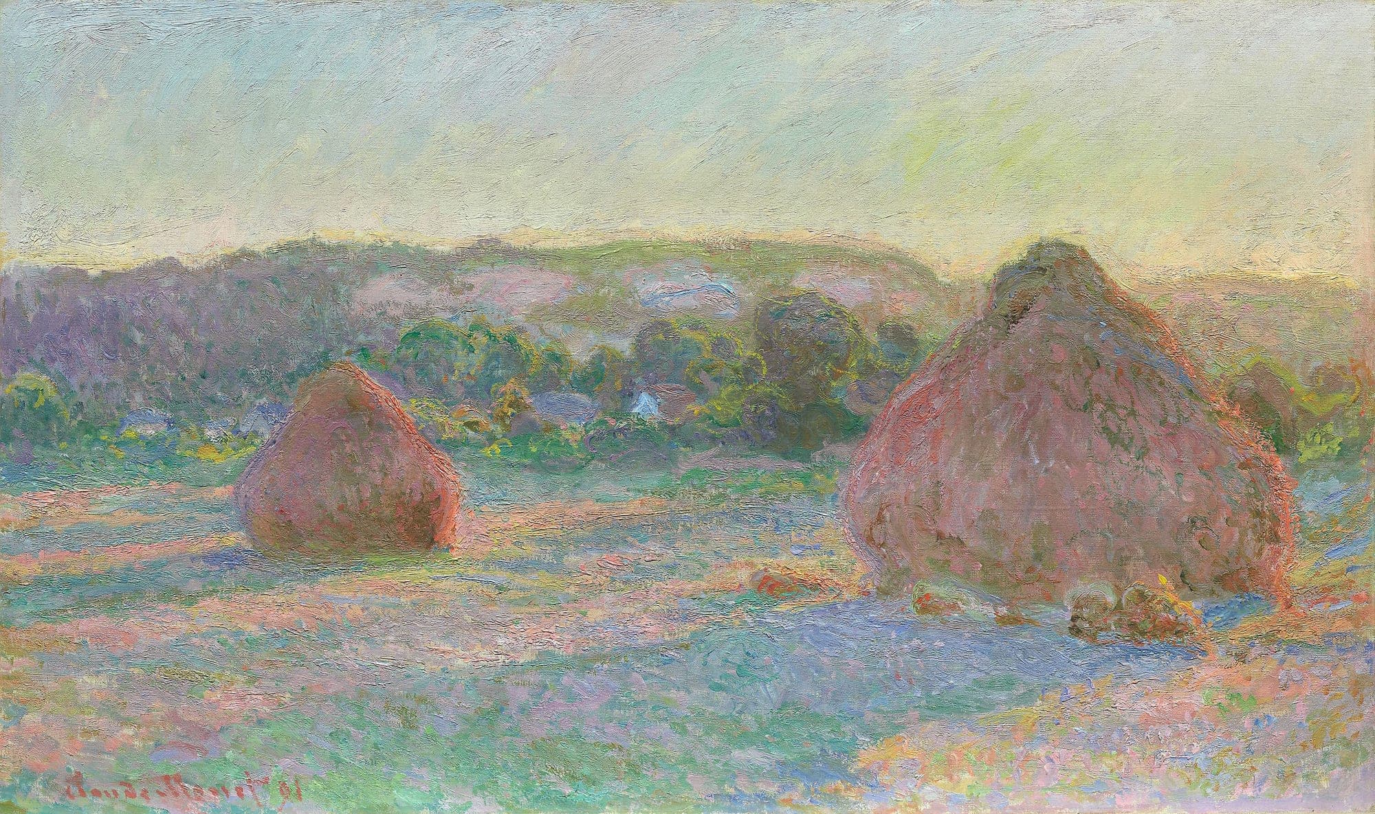 Stacks of Wheat (End of Summer), Claude Monet