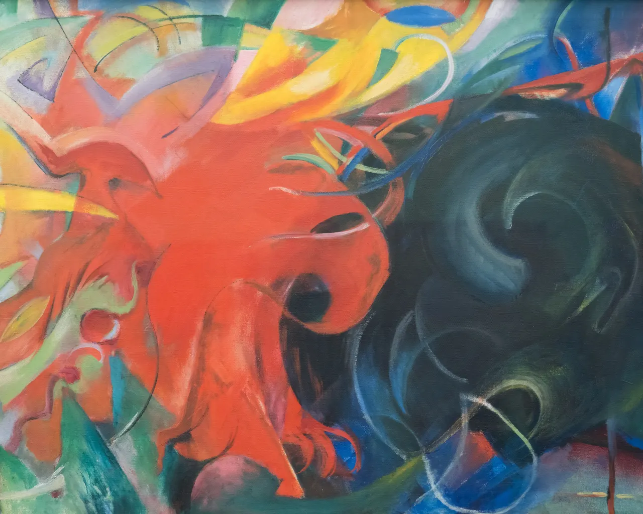 Fighting Forms, Franz Marc, 1914
